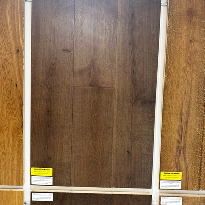 Boston Engineered Real Wood French Oak Rustic Brushed Brown Matt Lacquered